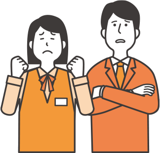 困った店員さん
